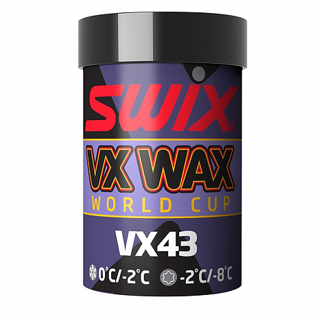 картинка Мазь держания твердая с содержанием фтора SWIX VX43 фиолетовая от магазина Одежда+